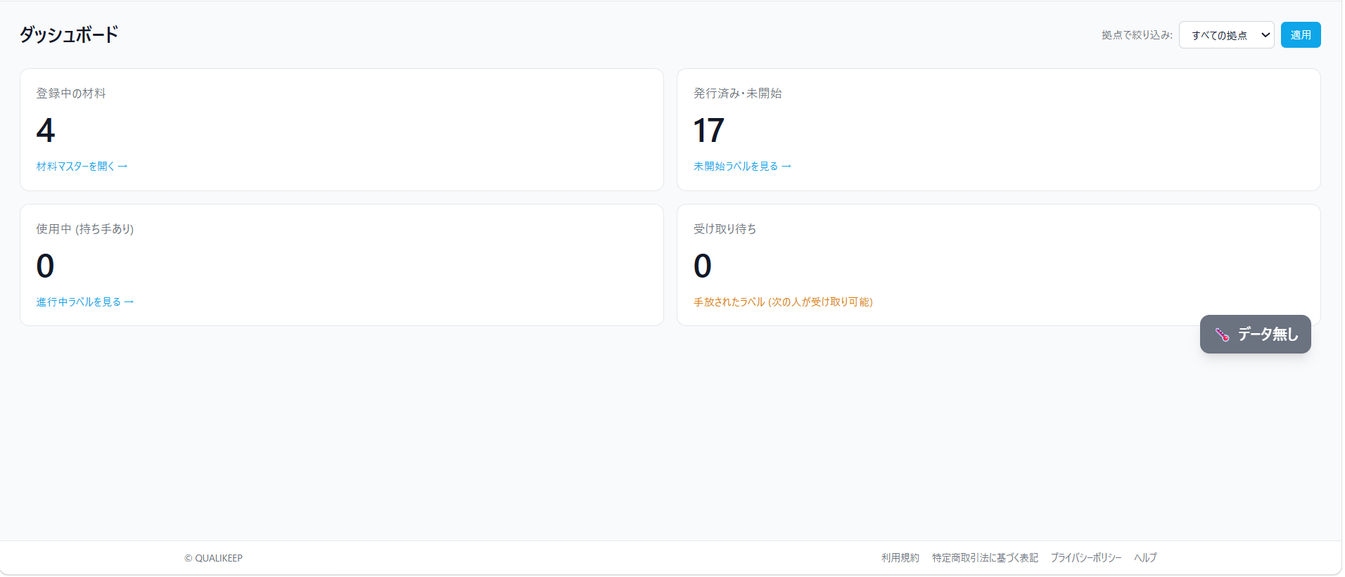 ダッシュボード右下の温度ポップアップ